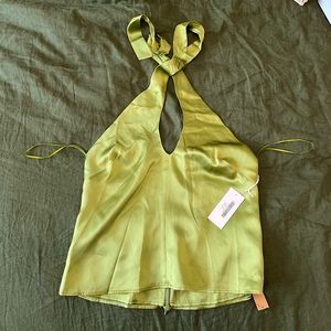 Reformation Paris silk top